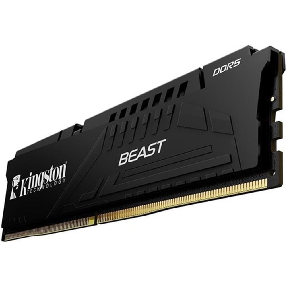 Kingston FURY Beast Black Expo 32GB DDR5‑5200 CL36 1.25 V 288‑Pin DIMM On‑Die ECC Dual‑Rank AMD EXPO / Intel XMP Bellek Modülü