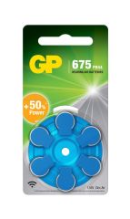 GP ZA675 1.4V Çinko Hava (Zinc-Air) İşitme Cihazı Kulaklık Pili 6'lı Paket