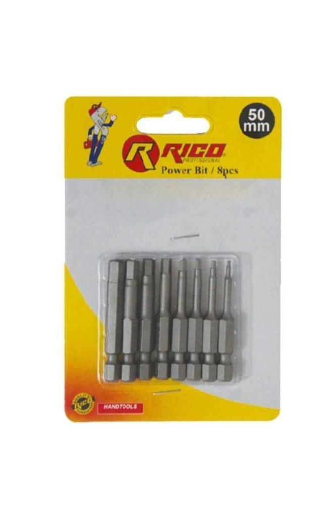 Rico 005-KK1132 50 mm 8 Parça Allen Bits Uç Seti