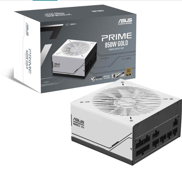 ASUS PRIME AP-850G 850W 80 Plus Gold ATX 3.1 PCIe 5.1 Güç Kaynağı 8 Yıl Garantili