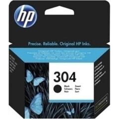 HP 304 Black Original Ink Cartridge N9K06AE 2 ml Siyah Standart Kapasiteli Orijinal Kartuş – Yaklaşık 120 Sayfa Baskı
