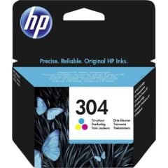 HP 304 Tri‑color (N9K05AE) Orijinal HP 2 ml Renkli Mürekkep Kartuşu