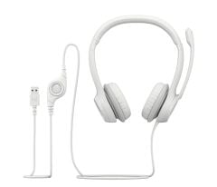 Logitech H390 Mikrofonlu Beyaz Kulaklık 981-00128