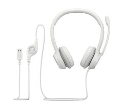 Logitech H390 Mikrofonlu Beyaz Kulaklık 981-00128