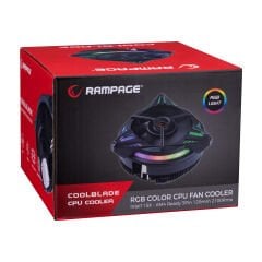 RAMPAGE RM-C03 COOLBLADE Rainbow 43CFM 80mm Fan LGA1700 / AM5 Uyumlu Hava Soğutm