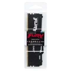 Kingston FURY Beast RGB KF556C36BBEA-32TR 32GB 5600MT/s DDR5 CL36 1x32GB On‑die ECC DIMM Siyah Gaming Bellek