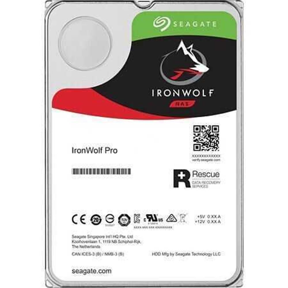 Seagate 12TB IronWolf Pro 7200RPM 256MB SATA 3.0 3.5'' Dahili Harddisk (ST12000NE0008)