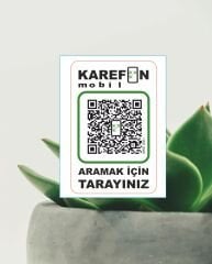 KAREFON Qr Araç Etiketi - Mobil - Son Teknoloji Araç İletişim Platformu (Yıllık)