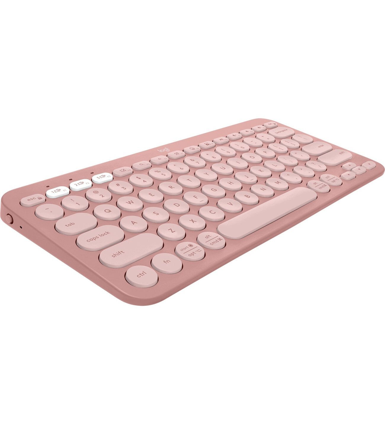 Logitech Pebble Keys 2 K380s Bluetooth Türkçe Q Kablosuz Klavye - Gül Pembe
