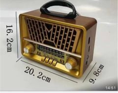 Everton RT-867BT Bluetooth USB/TF/AUX/FM/AM/SW Şarjlı Nostaljik Radyo