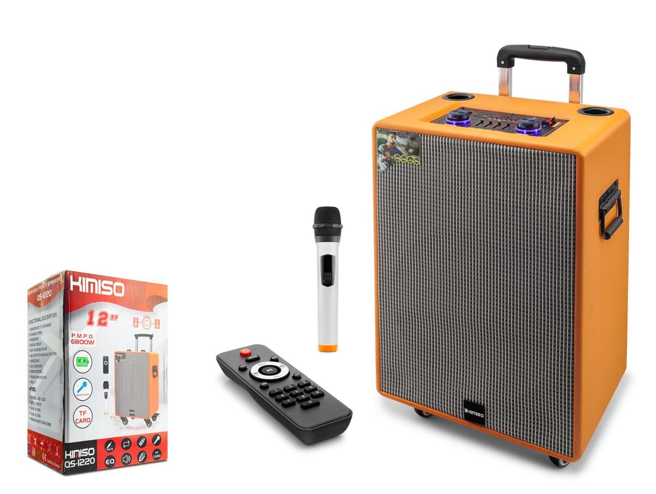 KIMISO QS1220 12'' Bluetooth Speaker 370-270-575MM