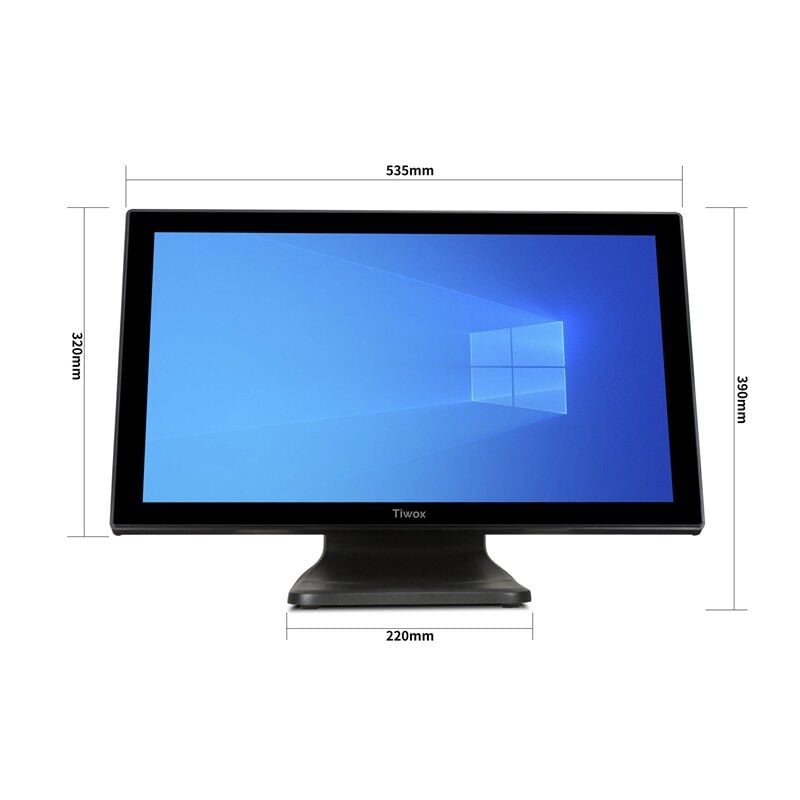 TIWOX TP-3150+ 21.5'' Dokunmatik POS PC – Intel Core i7 5. Nesil, 8GB DDR3 RAM, 128GB NVMe SSD, 1366x768 Ekran