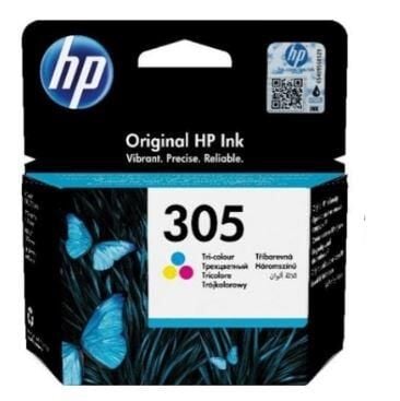 HP 305 3YM60AE Tri‑colour Orijinal Standart Kapasiteli 2 ml Renkli Mürekkep Kartuşu (~100 Sayfa)