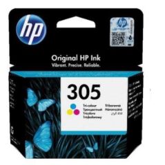 HP 305 3YM60AE Tri‑colour Orijinal Standart Kapasiteli 2 ml Renkli Mürekkep Kartuşu (~100 Sayfa)