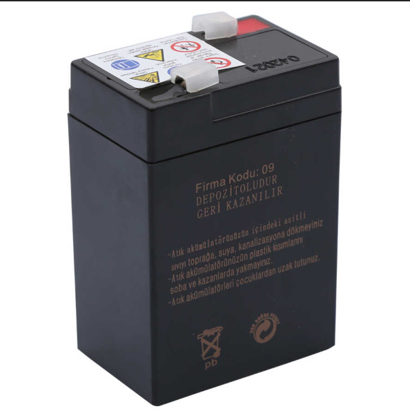 Akü Depozito Bedeli 6V 4AH 1 adet 0,60kg