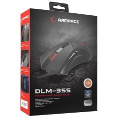 Rampage DLM-355 USB Siyah Makrolu Oyuncu Mouse