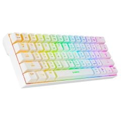 Rampage KB-RX63 B-ATOM Beyaz Bluetooth RGB RED Switch Mekanik Q Oyuncu Klavyesi (63 Tuş)