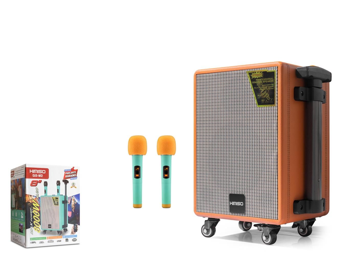 Kimiso QSW2 Bluetooth Speaker 8'' USB-FM-TF-AUX-TWS-Bluetooth