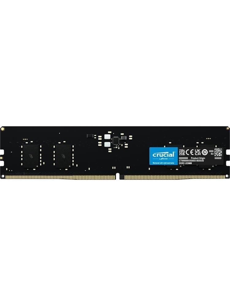 Crucial 16GB DDR5‑4800 MHz CL40 16GB Non‑ECC UDIMM 288‑Pin PC5‑38400 1.1 V RAM Bellek (Model CT16G48C40U5)
