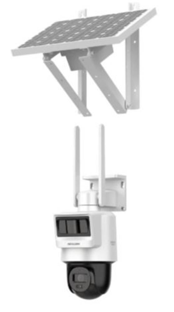 Hilook PTZ-N2c400I-K-4G-C09s20 4 Mp 4 mm Lens 4G Sim Kartlı Solar Pt İp Kamera