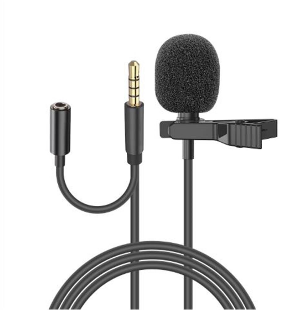 Snopy SN-MTK25 3.5mm Jack Girişli Youtuber ve Yayıncı Yaka Mikrofonu - Kulaklık Çıkışlı Siyah