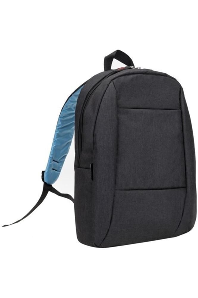 Plm Andria Siyah 15.6'' Dizüstü Bilgisayar Notebook Sırt Çantası - Suya Dayanıklı, Çok Bölmeli, Rahat Omuz Askıları