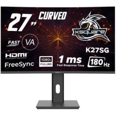 Dexim DMT008 K27SG 27'' Curved Full HD 1920x1080 180Hz 1ms VA Fast Gaming Pivot Monitör HDMI + DisplayPort FreeSync Adaptive Sync