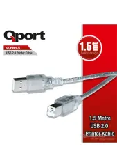 QPORT 1.5M USB2.0 PRINTER KABLOSU (Q-PR1.5)