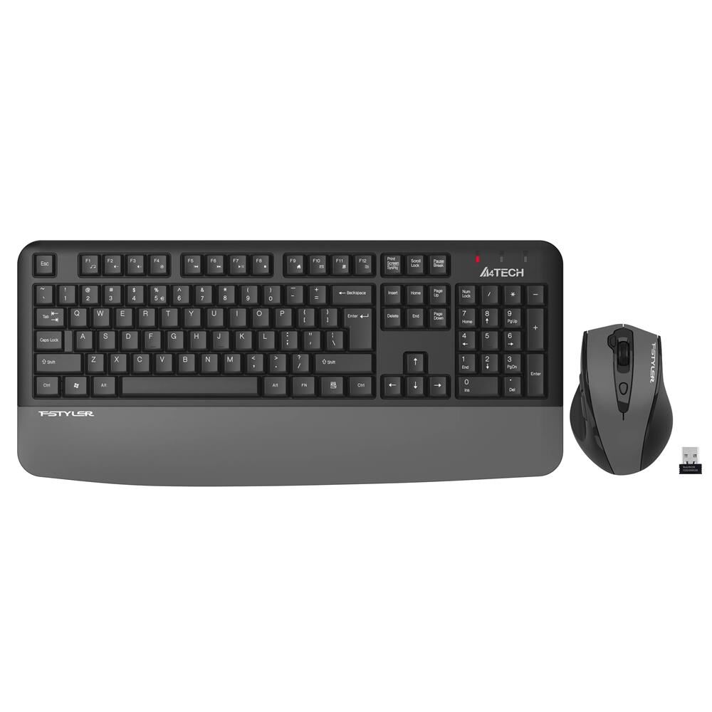 A4 Tech Fstyler FG2500S Plus 2.4GHz Kablosuz Türkçe Q Klavye & 3200 DPI Optik Mouse Set - Gri