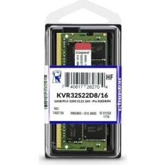 Kingston ValueRAM 16GB DDR4 3200MHz CL22 1.2V SODIMM Notebook Ram (KVR32S22D8/16WP)