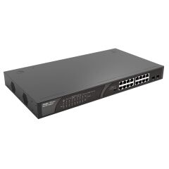 Ruijie Reyee RG-ES118GS-P 16x10/100/1000Mbps PoE+ GE Port + 2x10/100/1000Mbps GE/SFP Combo Uplink 247W Full Gigabit Akıllı Yönetilebilir PoE Switch