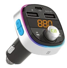 S-link SL-BT601 BT 5.3V Led Ekranlı TF, BT, USB 2 USB 2.4V Type C PD30W Hızlı Şarjlı Fm Transmitter