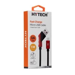 Hytech HY-X215 3A USB-A to Micro USB 1 Metre Siyah Hızlı Şarj ve Veri Kablosu