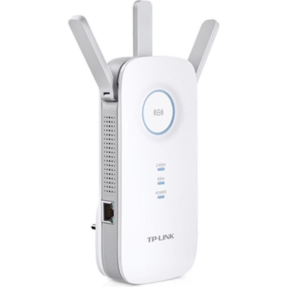 TP‑Link RE450 AC1750 Dual‑Band 1750 Mbps (450 Mbps @ 2.4 GHz + 1300 Mbps @ 5 GHz) 3 × Harici Anten Gigabit Ethernet Port Wi‑Fi Menzil Genişletici