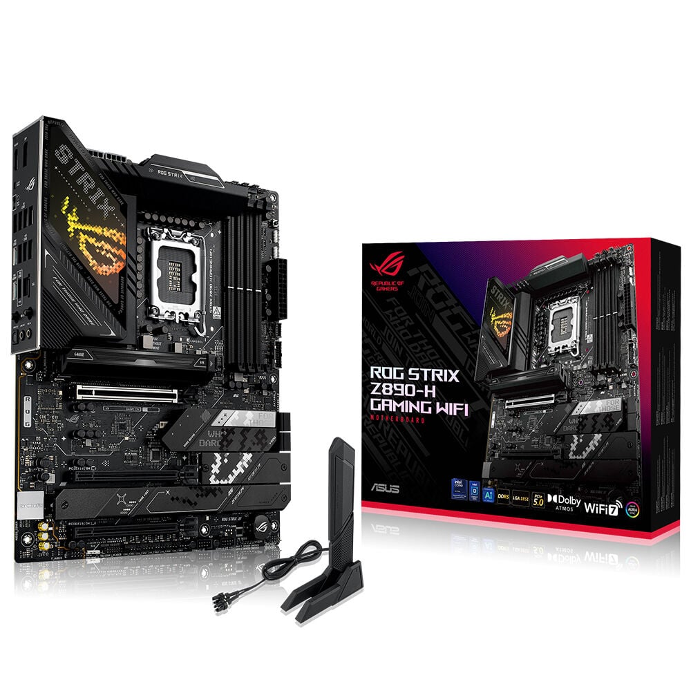 ASUS ROG STRIX Z890-H GAMING WIFI LGA1851 DDR5 9066 4xM2 WF7+BT 5Gbit LAN ATX