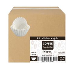 Coffee Basket Kağıt Kahve Filtresi 250/90 mm (1000 Adet)