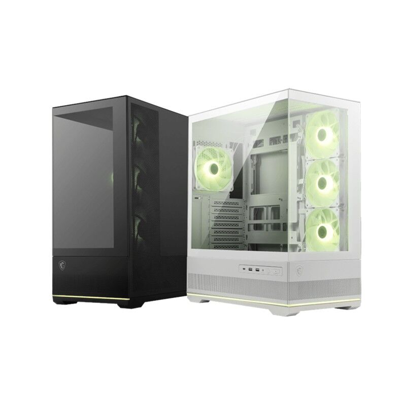 MSI MAG PANO 110R PZ WHITE Panoramik Temperli Cam 4x120mm ARGB Fanlı Beyaz ATX Gaming Kasa