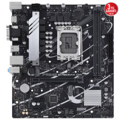 Asus Prime B760M-K D4 Intel B760 LGA1700 DDR4 5333MHz (OC) HDMI VGA mATX Anakart