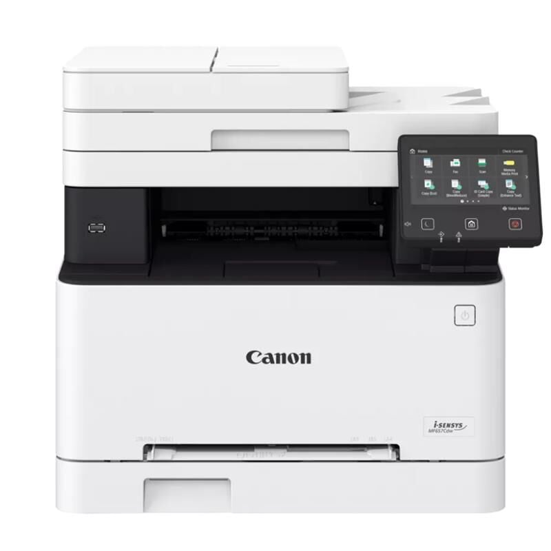 Canon i‑SENSYS MF657Cdw Renkli Lazer Çok Fonksiyonlu Yazıcı (Yazdırma/Tarama/Fotokopi/Faks) 21 ppm Mono/Renk, 1200 × 1200 dpi, 12.7 cm Renkli Dokunmatik Ekran, Çift Tarama ADF, Ethernet & Wi‑Fi
