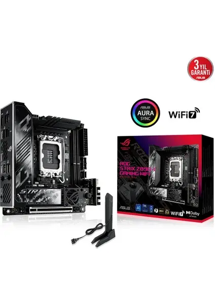 Asus ROG STRIX Z890-I GAMING WIFI Intel 1851p DDR5 9200 HDMI 2xM2 USB3.2 Mini ITX
