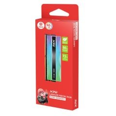 XPG Lancer Neon RGB DDR5 16 GB 6400 MT/s CL32‑39‑39 1.4 V Neon‑RGB Şeritli Soğutuculu Silver‑Grey DIMM Bellek