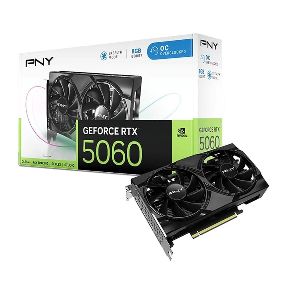 PNY GeForce RTX 5060 VERTO OC 8GB GDDR7 128 Bit DLSS 4 Ekran Kartı (VCG50608DFXPB1-O)