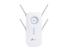 TP‑Link RE650 AC2600 Dual‑Band 1750 Mbps (800 Mbps + 1733 Mbps) 4×4 MU‑MIMO 4 Harici Antenli Gigabit Ethernet Portlu Wi‑Fi Menzil Genişletici (Range Extender) Beyaz