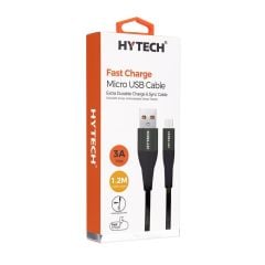 Hytech HY-X275 1.2 Metre 3A Micro USB Hızlı Şarj ve Veri Kablosu - Yeşil Kamuflaj
