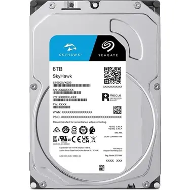 6TB SEAGATE SKYHAWK 256MB 7/24 RV ST6000VX009