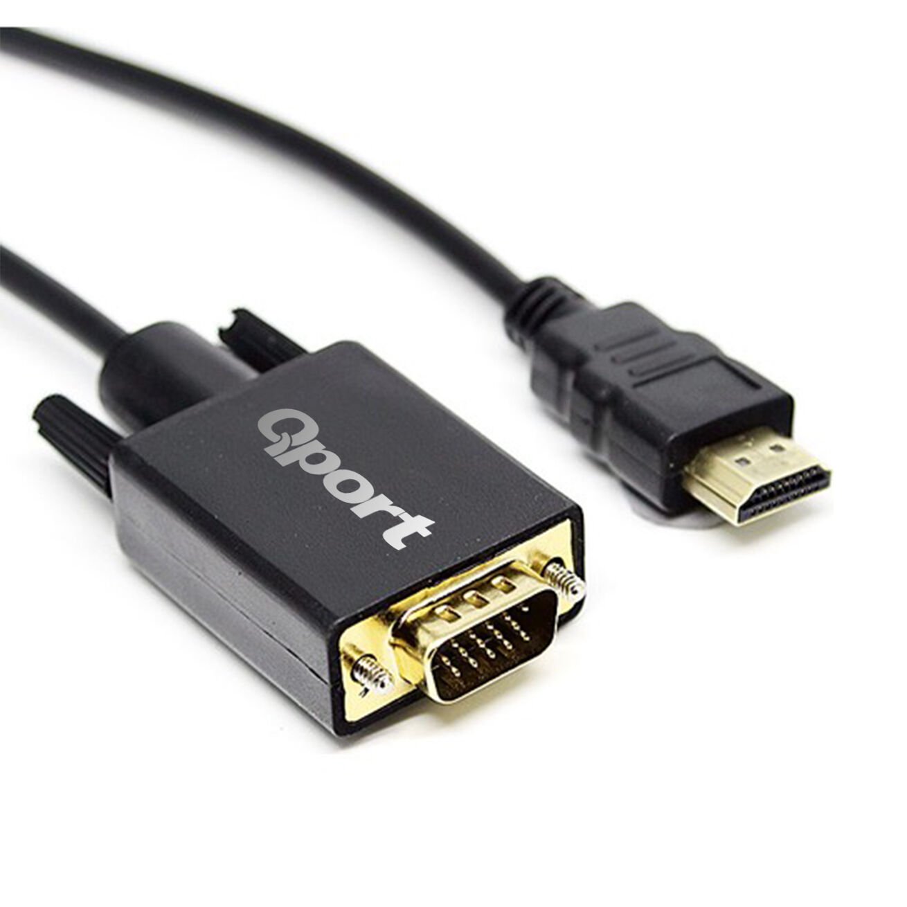 QPORT Q-HVG18 HDMI to VGA Çevirici Kablo 1.8 Metre