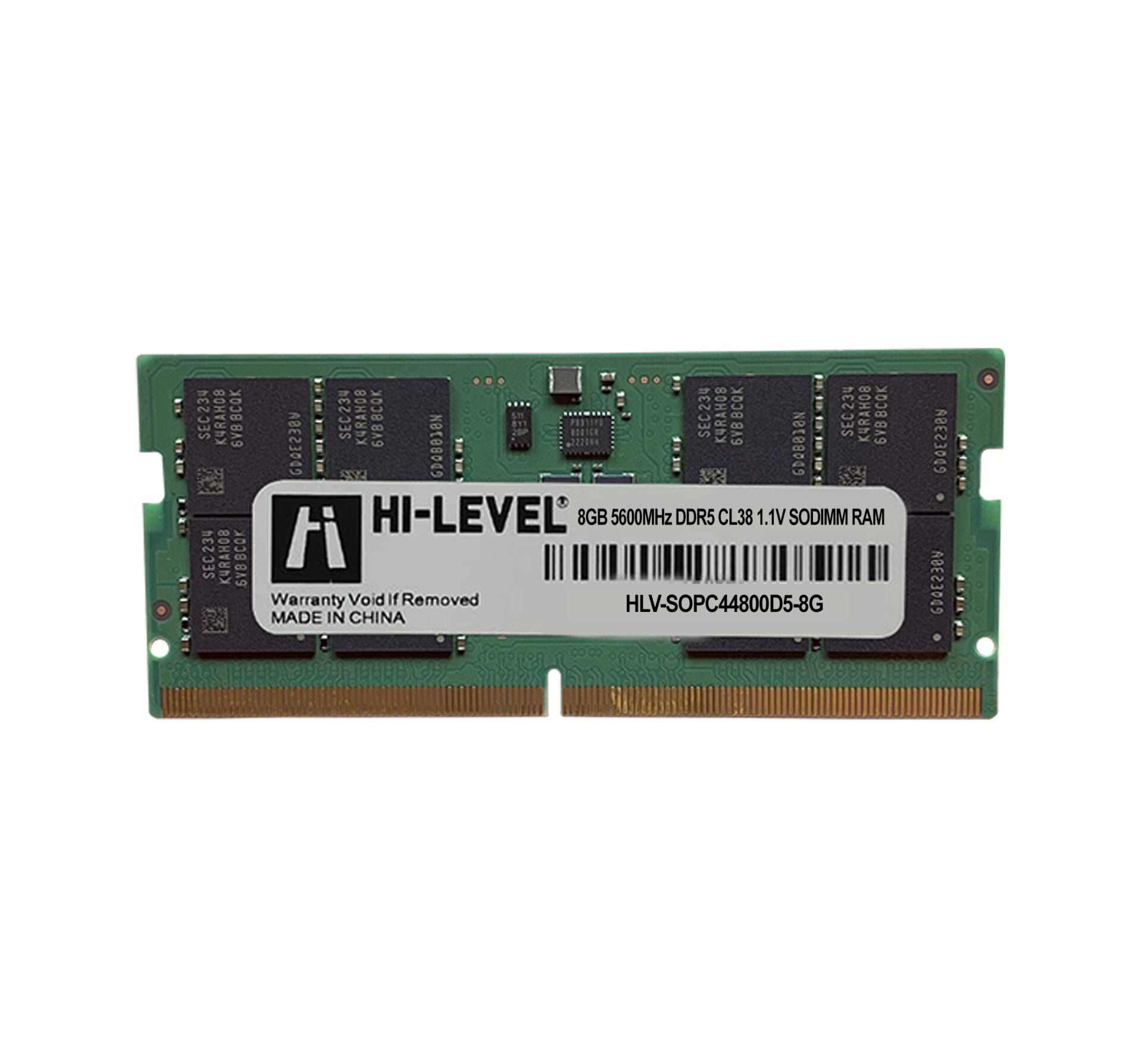 8GB DDR5 5600Mhz SODIMM 1.1V HLV-SOPC44800D5-8G HI-LEVEL