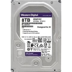 WD 8 TB PURPLE AI 5640RPM 256MB SATA3  7/24 Güvenlik HDD