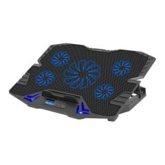 Frisby FNC-5232ST RGB GS5 Notebook Soğutucu (5xFan) LCD Kontrol Panel Metal Izgara 2 x USB Port