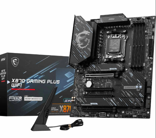 MSI MAG X870E GAMING PLUS WIFI AMD X870E Soket AM5 DDR5 8000MHz(OC) M.2 USB4 ATX Anakart